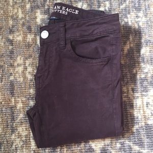 American Eagle Skinny Jeans / Jeggings (eggplant)